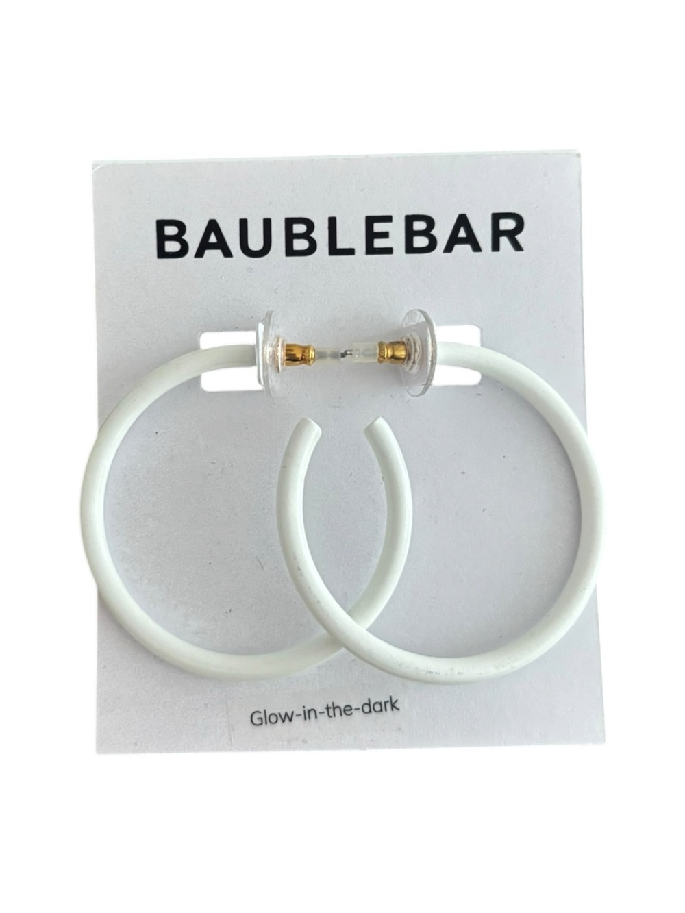 BaubleBar Glow in the Dark Hoops - 1 Pair - Picture 2 of 5